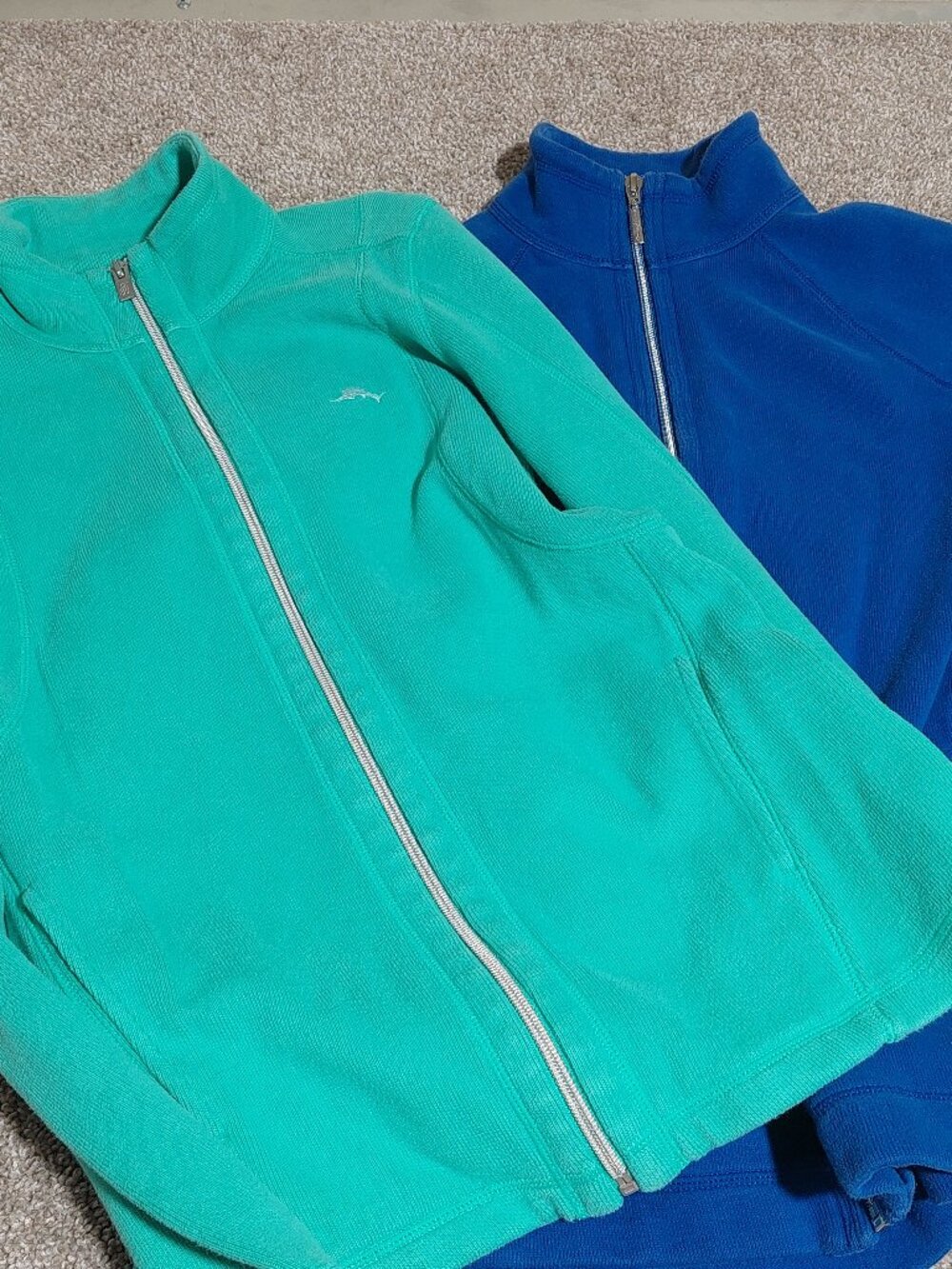 2 Tommy Bahama Aruba Full Zip Jacket Sweatshirt Size S Both jackets